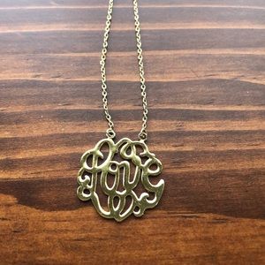 Anthropologie Love Necklace